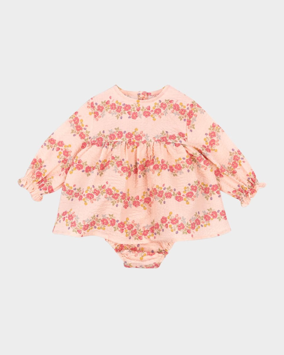Girl's Frill Floral Dress, Size 3M-